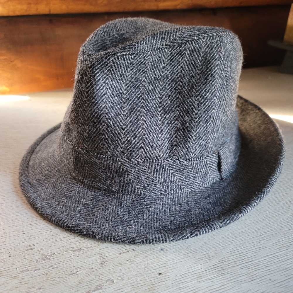 Banana Republic herringbone fedora